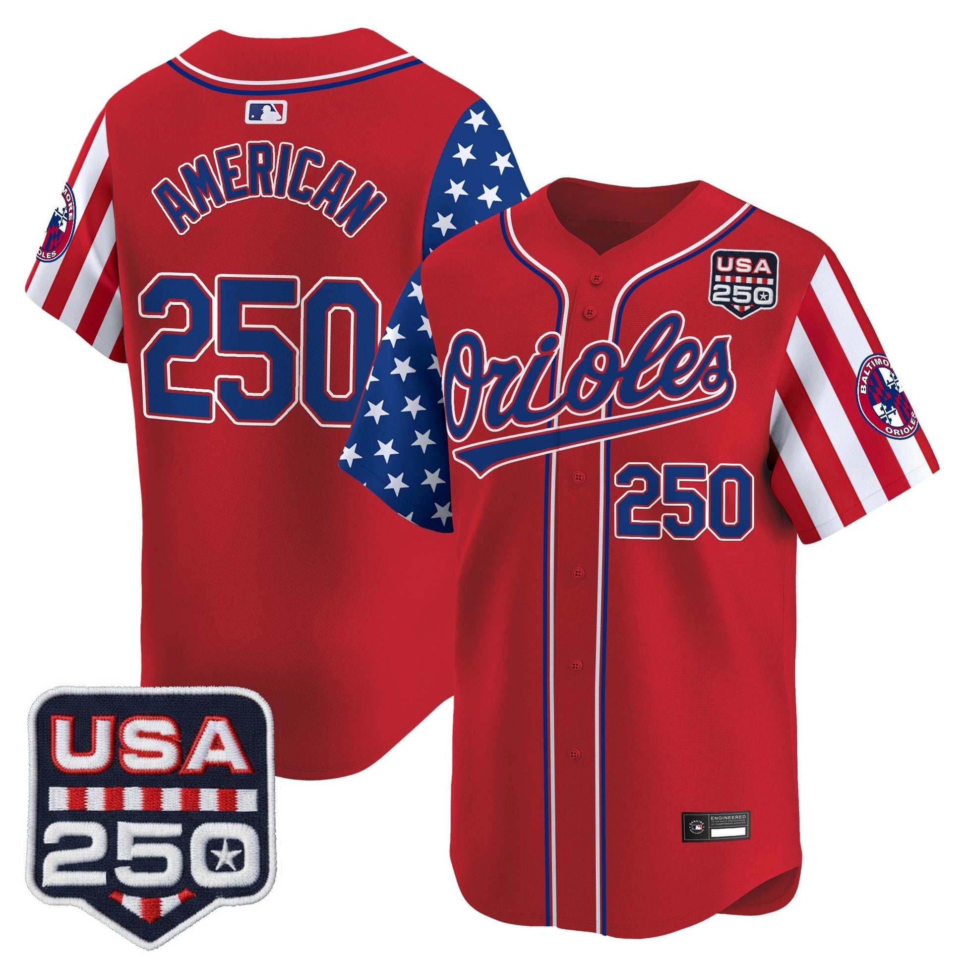 Baltimore Orioles "America 250 Edition" Vapor Premier Limited Jersey - All Stitched