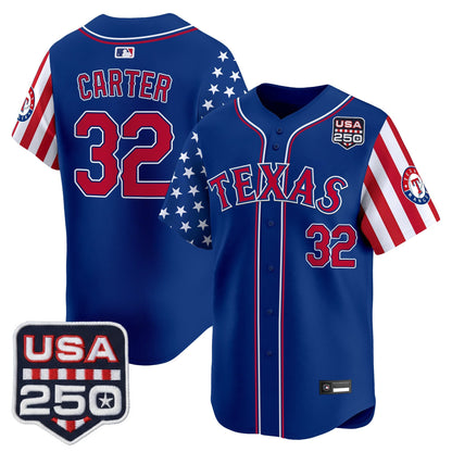 Texas Rangers "America 250 Edition" Vapor Premier Limited Jersey - All Stitched