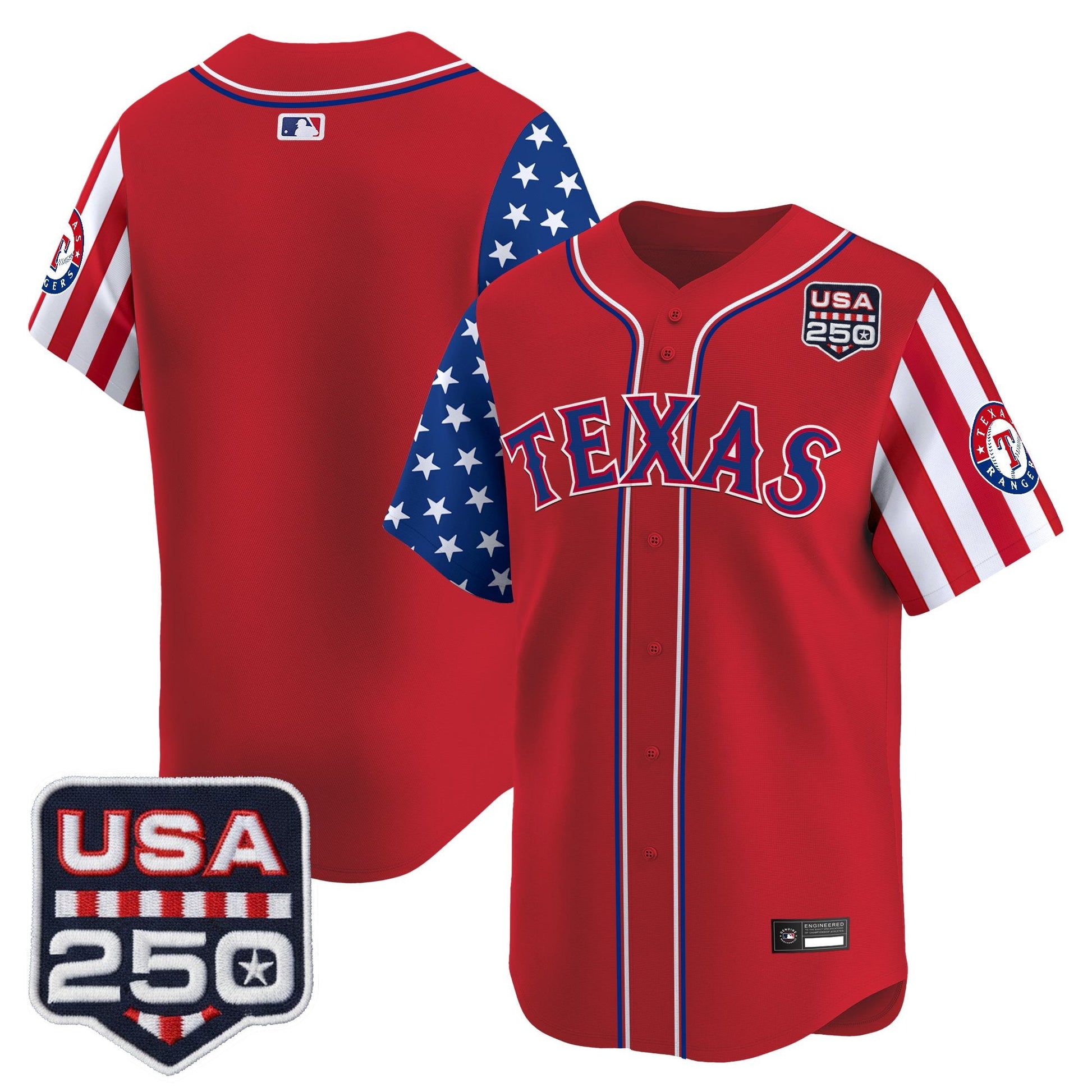 Texas Rangers "America 250 Edition" Vapor Premier Limited Jersey - All Stitched