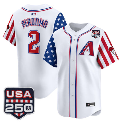 Arizona Diamondbacks "America 250 Edition" Vapor Premier Limited Jersey - All Stitched