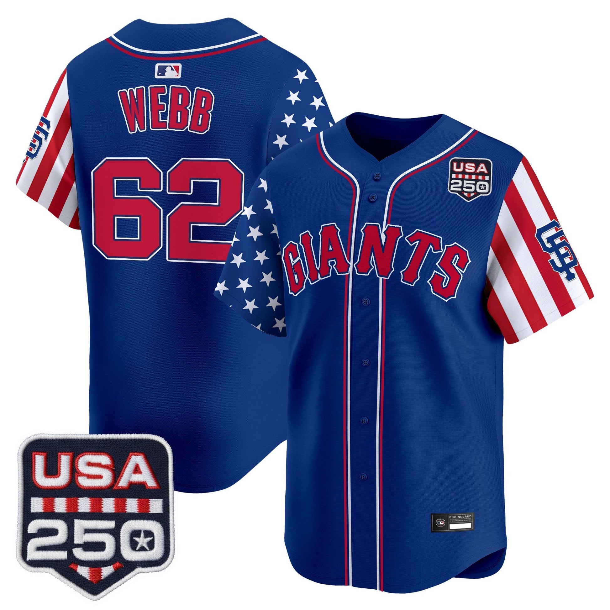 San Francisco Giants "America 250 Edition" Vapor Premier Limited Jersey - All Stitched