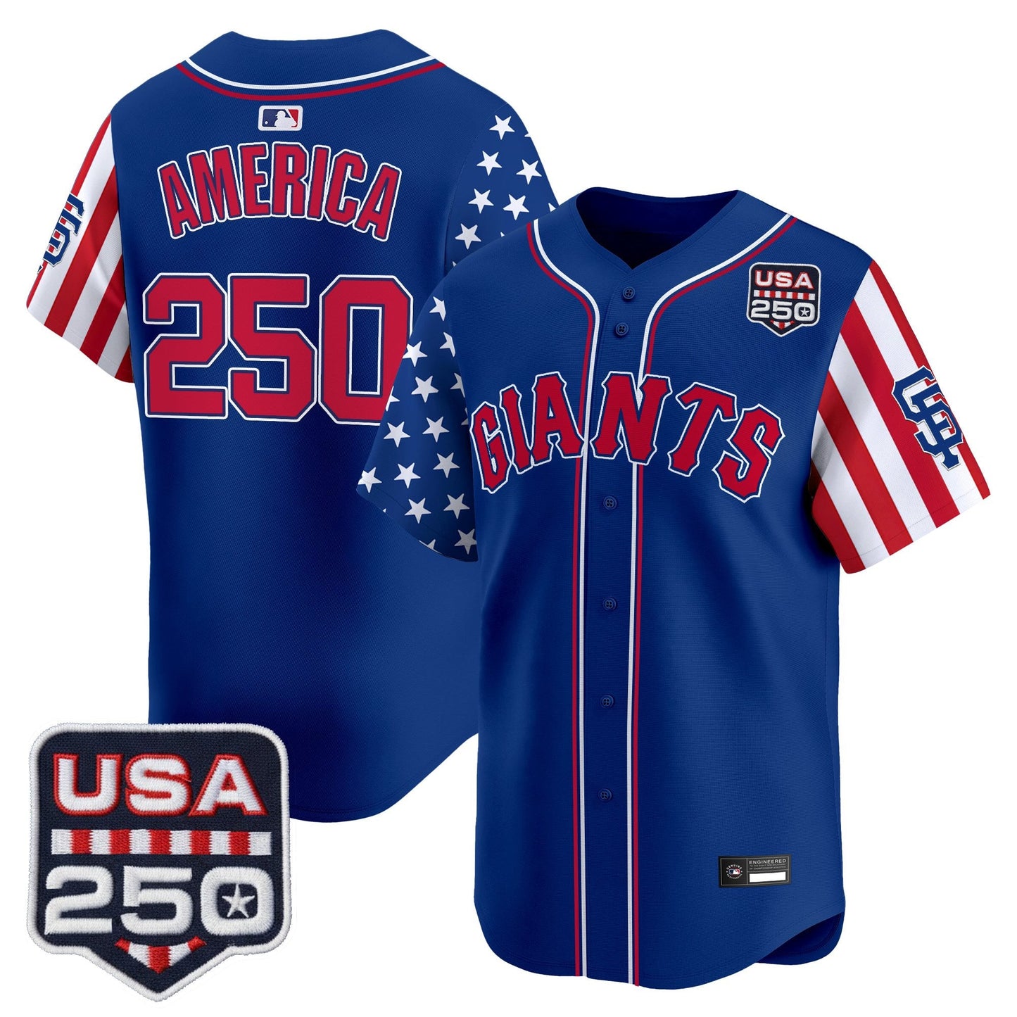 San Francisco Giants "America 250 Edition" Vapor Premier Limited Jersey - All Stitched