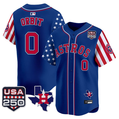Houston Astros "America 250 Edition" Vapor Premier Limited Jersey - All Stitched