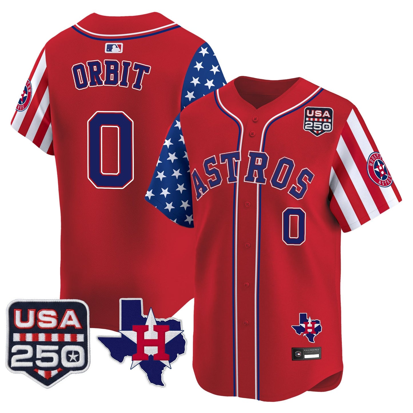 Houston Astros "America 250 Edition" Vapor Premier Limited Jersey - All Stitched