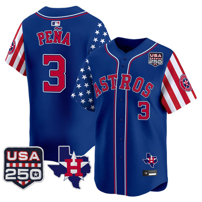 Houston Astros "America 250 Edition" Vapor Premier Limited Jersey - All Stitched