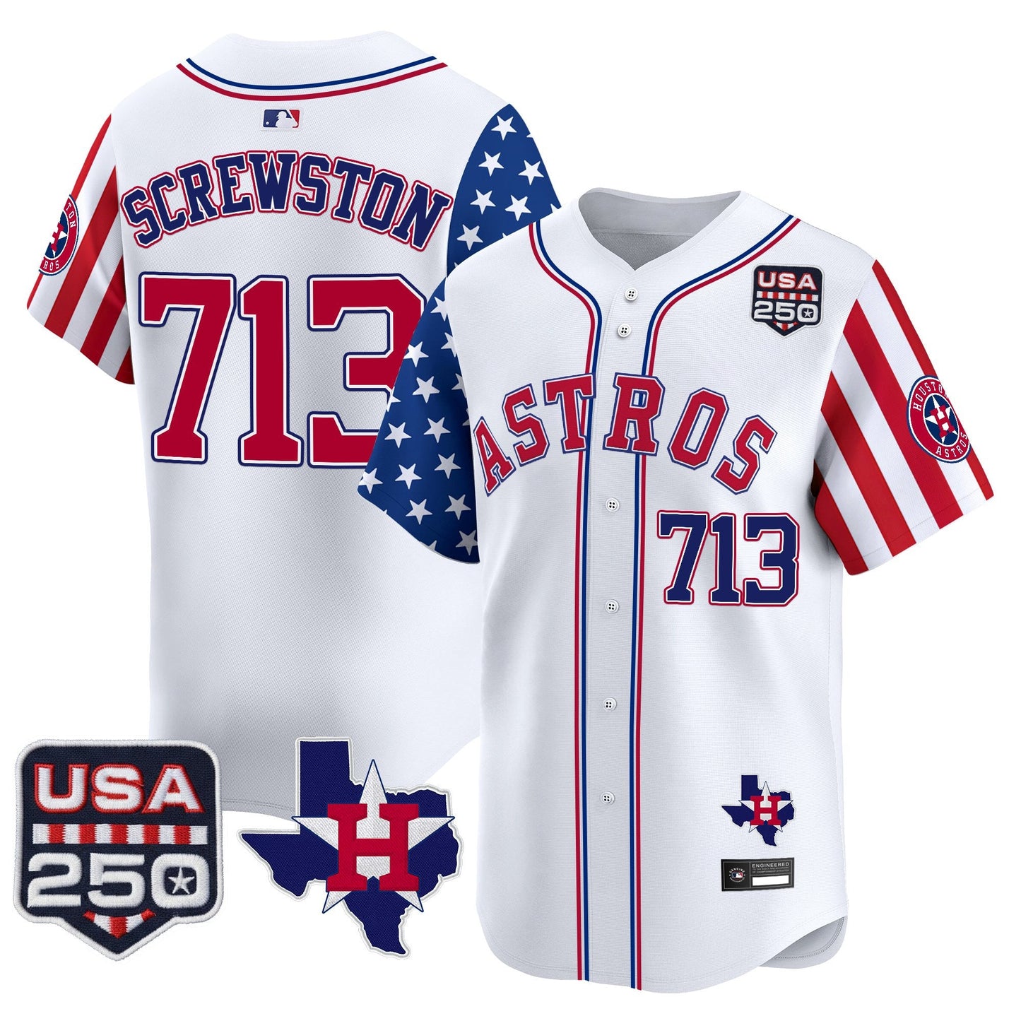 Houston Astros "America 250 Edition" Vapor Premier Limited Jersey - All Stitched