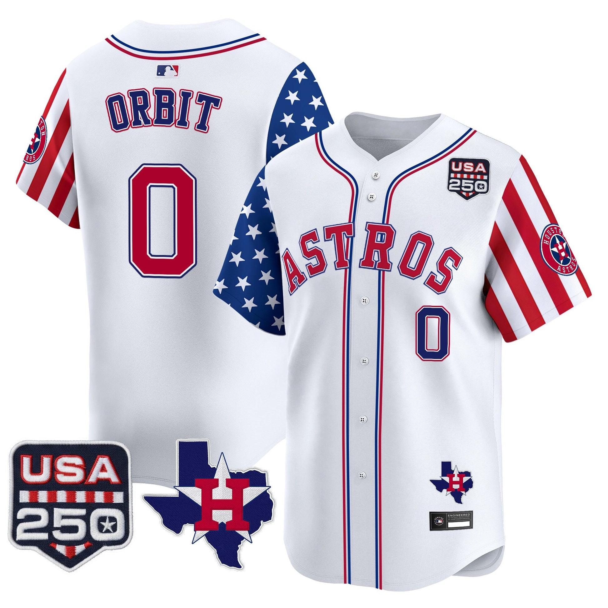 Houston Astros "America 250 Edition" Vapor Premier Limited Jersey - All Stitched