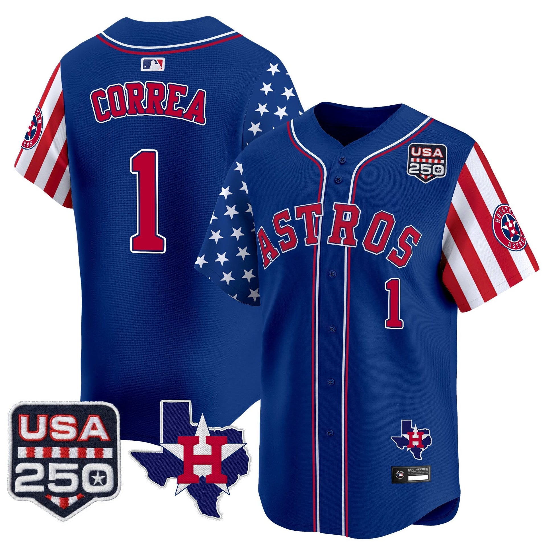 Houston Astros "America 250 Edition" Vapor Premier Limited Jersey - All Stitched
