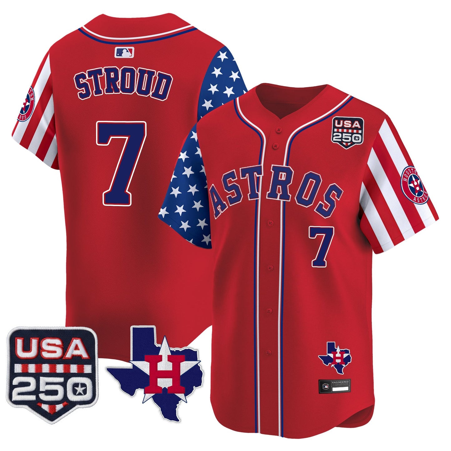 Houston Astros "America 250 Edition" Vapor Premier Limited Jersey - All Stitched