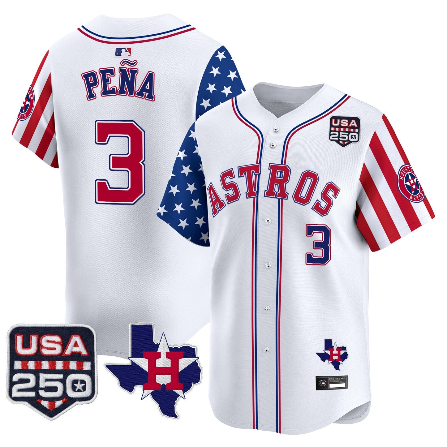 Houston Astros "America 250 Edition" Vapor Premier Limited Jersey - All Stitched