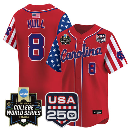 Men's North Carolina Tar Heels 2026 World Series "America 250 Edition" Vapor Premier Limited Jersey - All Stitched