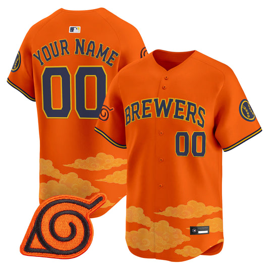 Milwaukee Brewers x Naruto Vapor Premier Limited Custom Jersey - Stitched