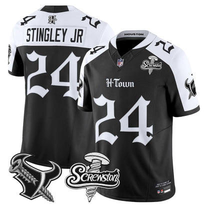 Houston Texans DJ Screw Vapor Limited Jersey - Gothic Edition - All Stitched