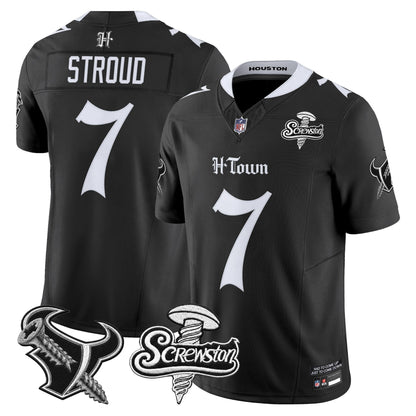 Houston Texans DJ Screw Vapor Limited Jersey - Gothic Edition - All Stitched