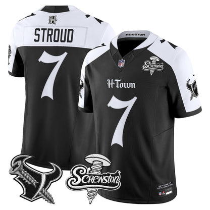 Houston Texans DJ Screw Vapor Limited Jersey - Gothic Edition - All Stitched