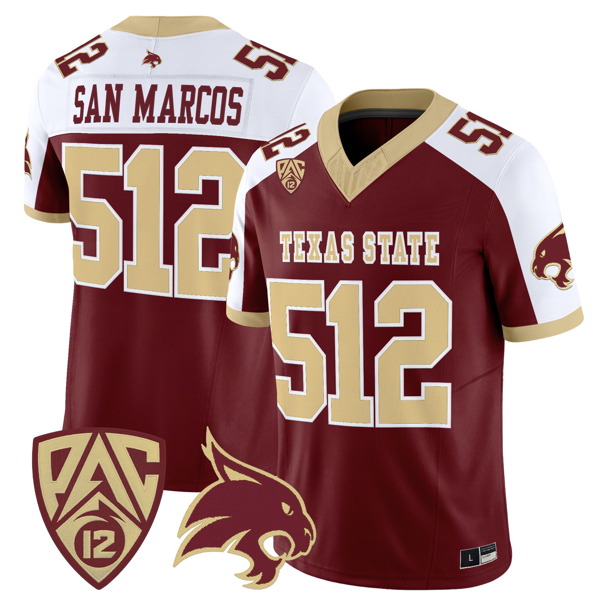 Texas State Bobcats 2026 Vapor Limited Jersey - Stitched