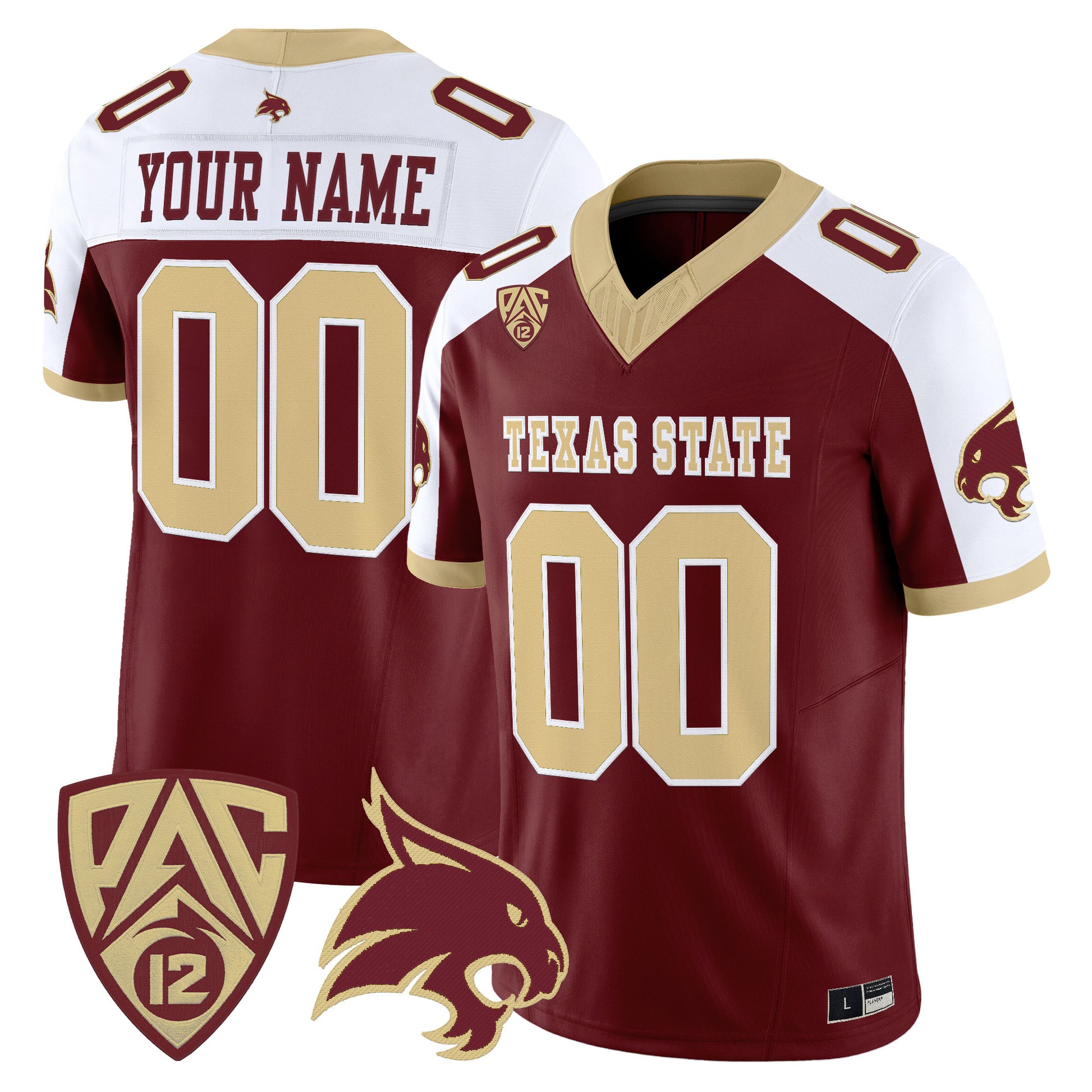 Texas State Bobcats 2026 Vapor Limited Custom Jersey - Stitched