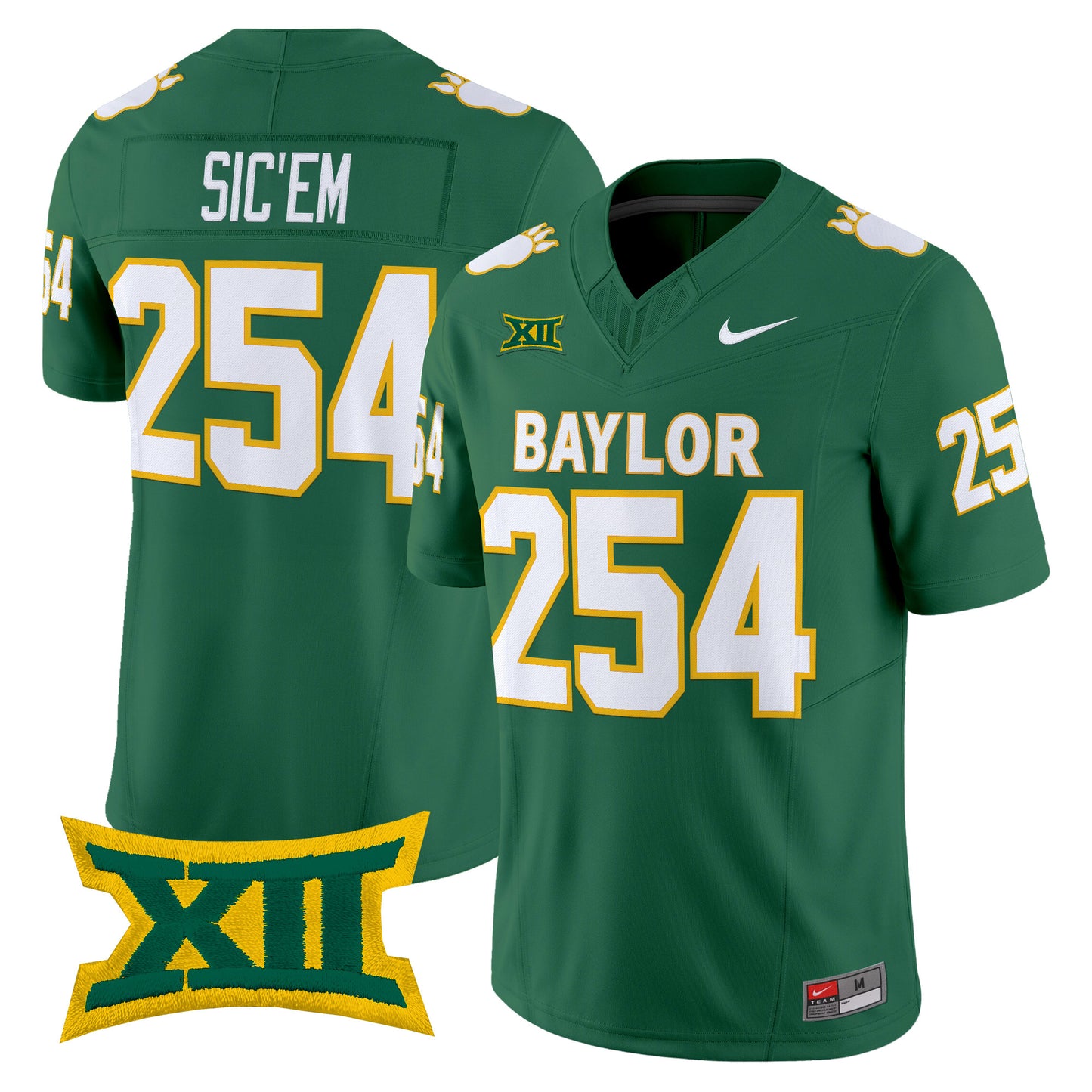 Baylor Bears Throwback Vapor Limited Jersey - Stitched