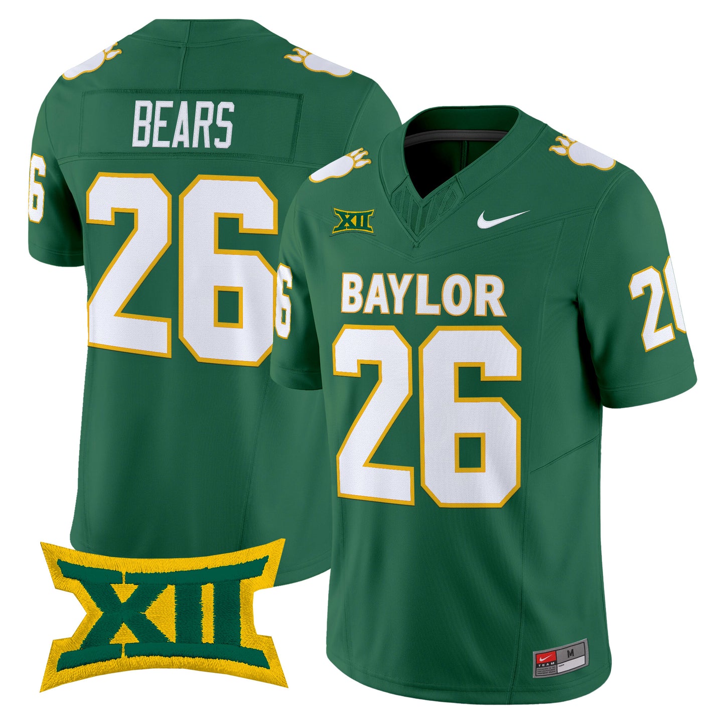 Baylor Bears Throwback Vapor Limited Jersey - Stitched