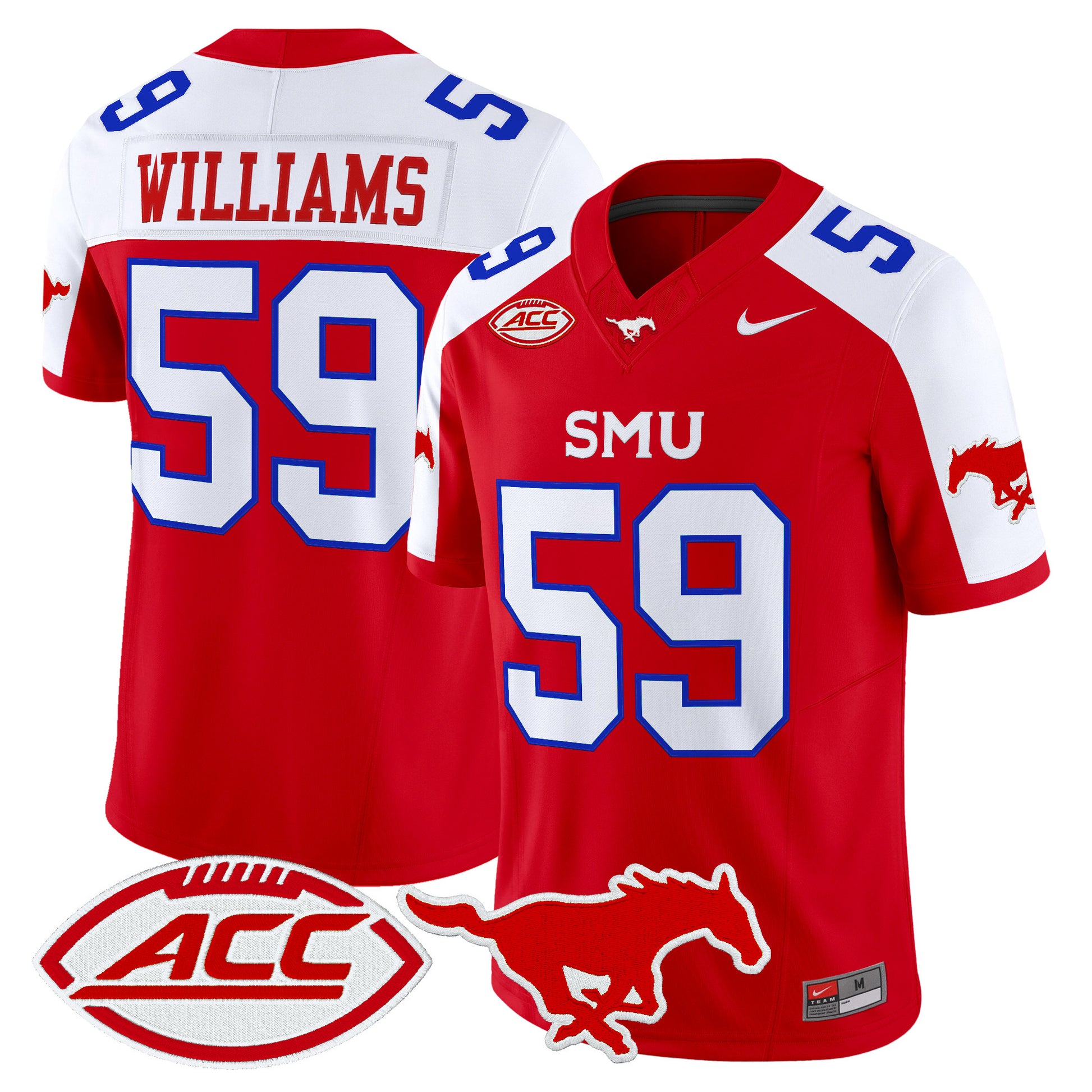  SMU Mustangs 2026 Vapor Limited Jersey - Stitched