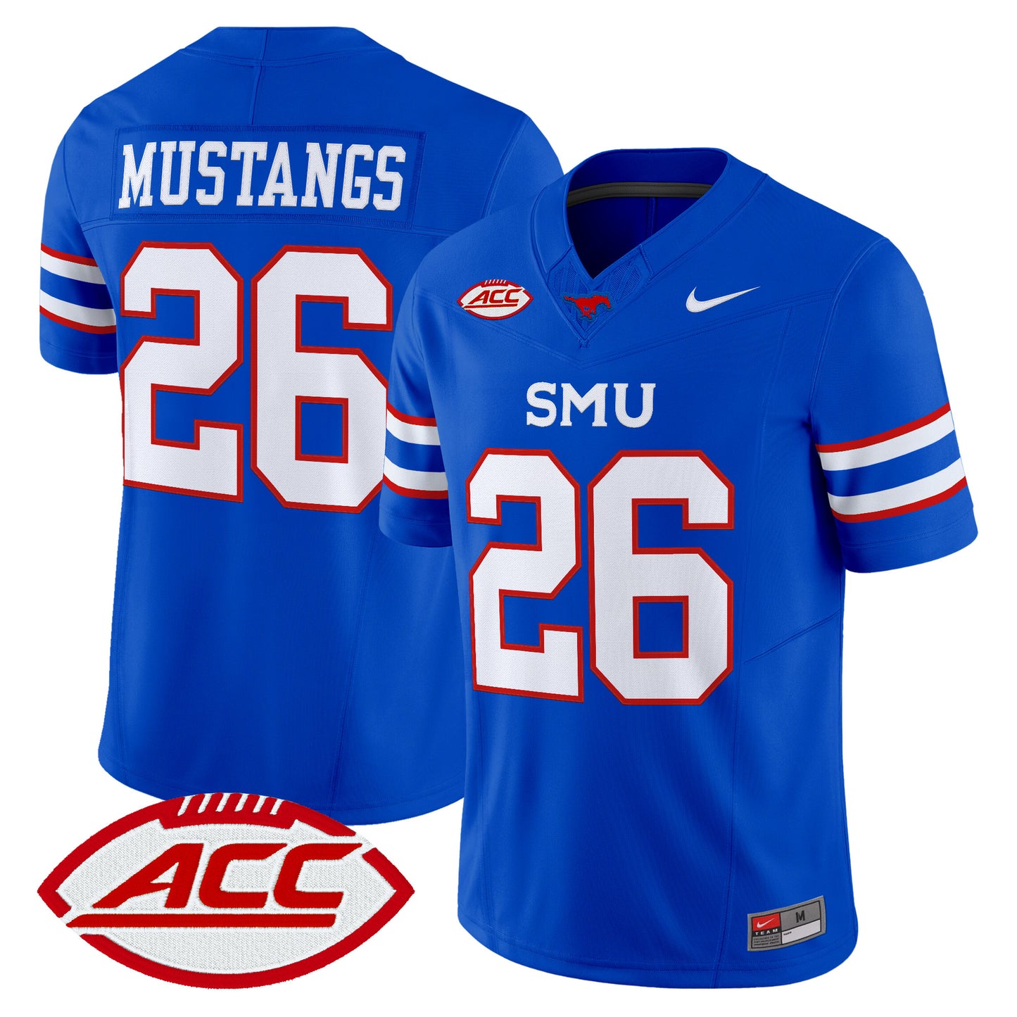  SMU Mustangs 2026 Vapor Limited Jersey - Stitched