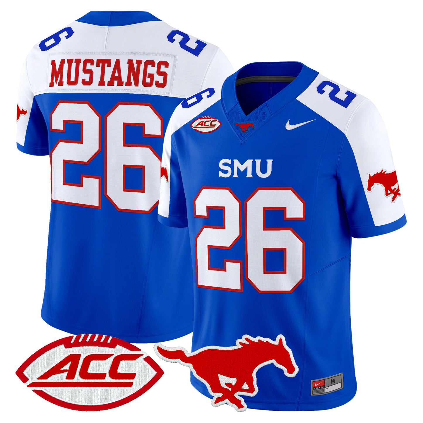  SMU Mustangs 2026 Vapor Limited Jersey - Stitched