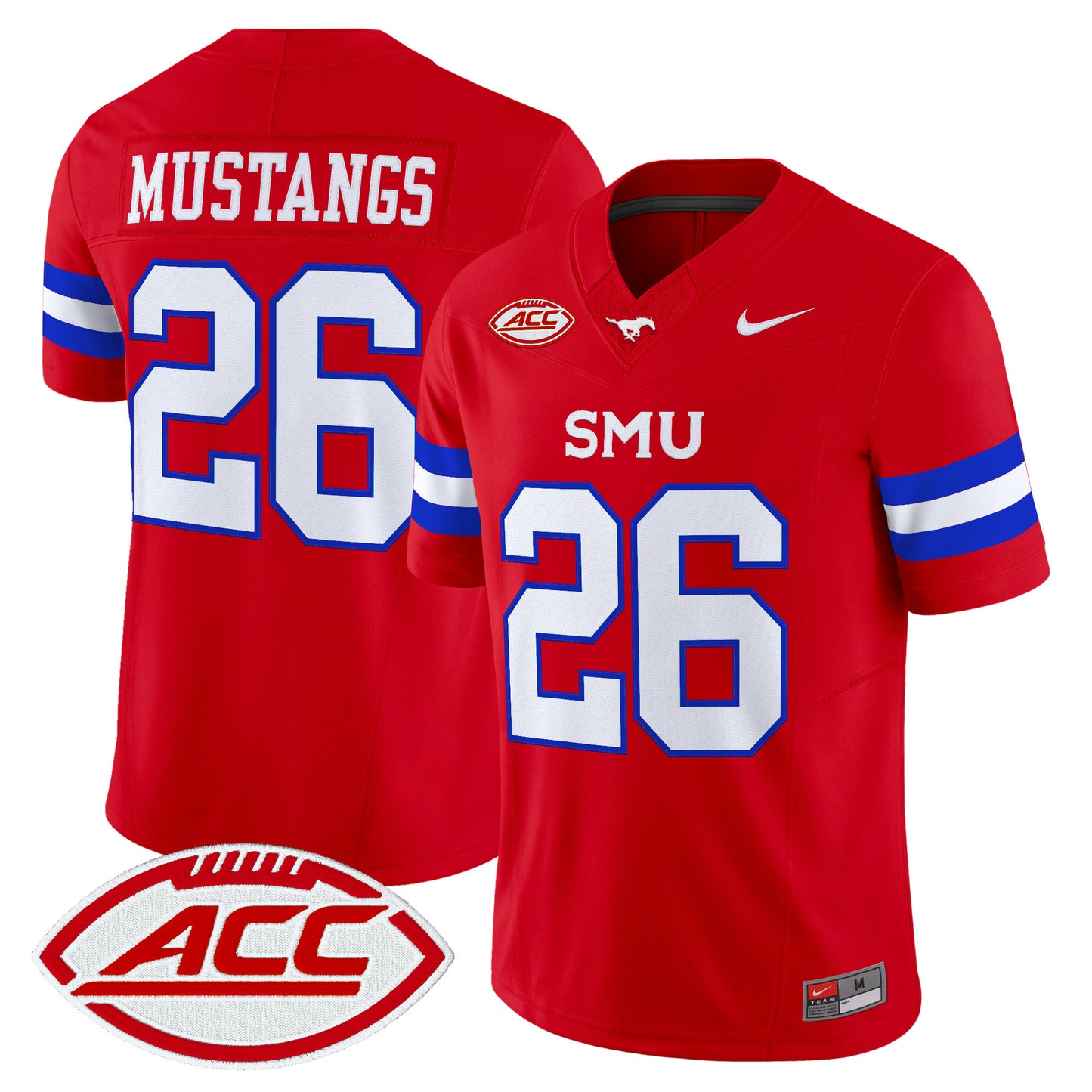  SMU Mustangs 2026 Vapor Limited Jersey - Stitched