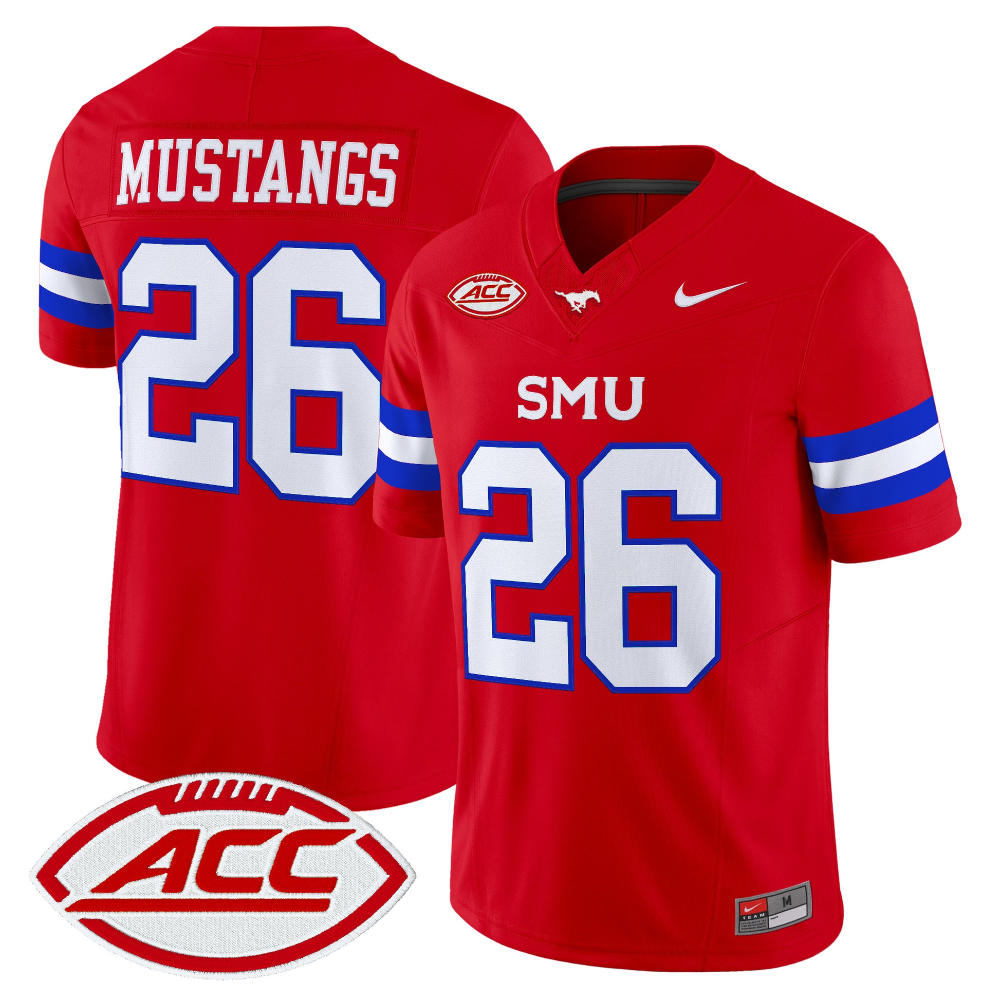  SMU Mustangs 2026 Vapor Limited Jersey - Stitched