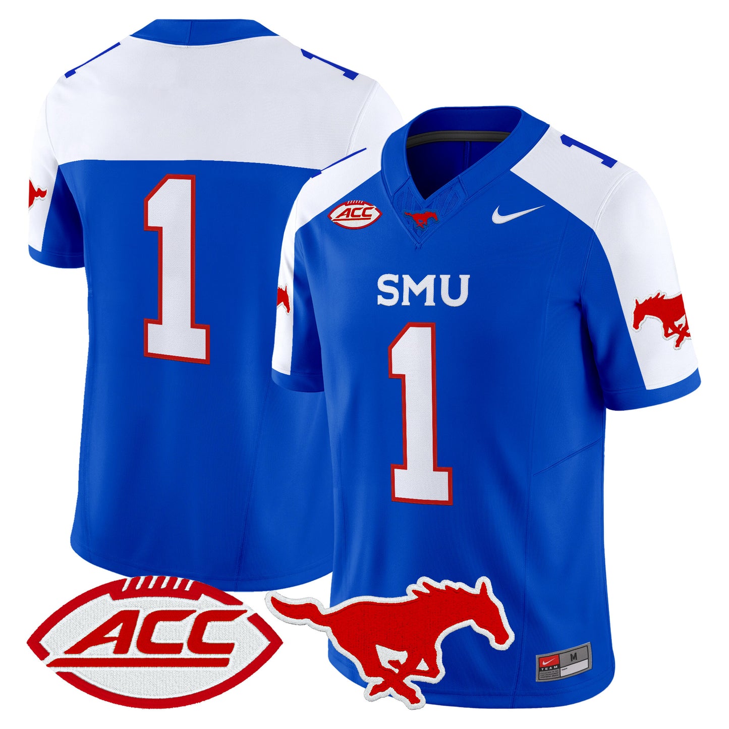  SMU Mustangs 2026 Vapor Limited Jersey - Stitched
