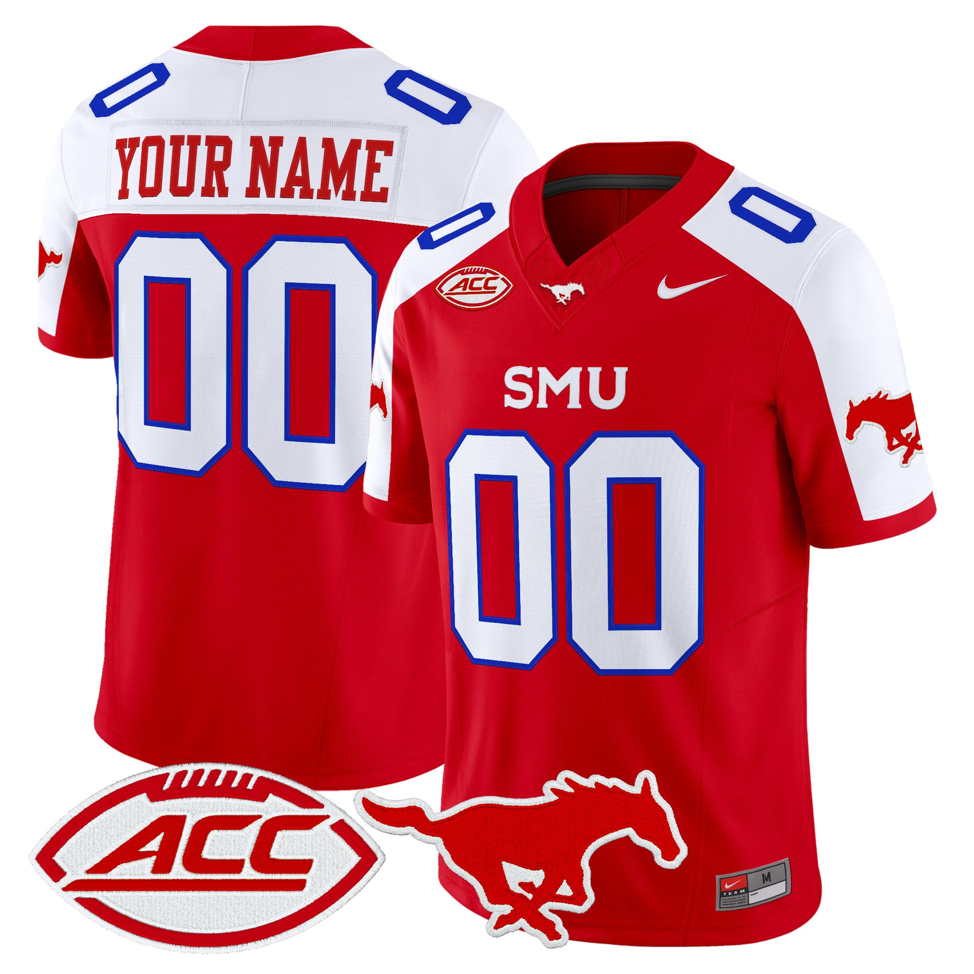 SMU Mustangs 2026 Vapor Limited Custom Jersey - Stitched