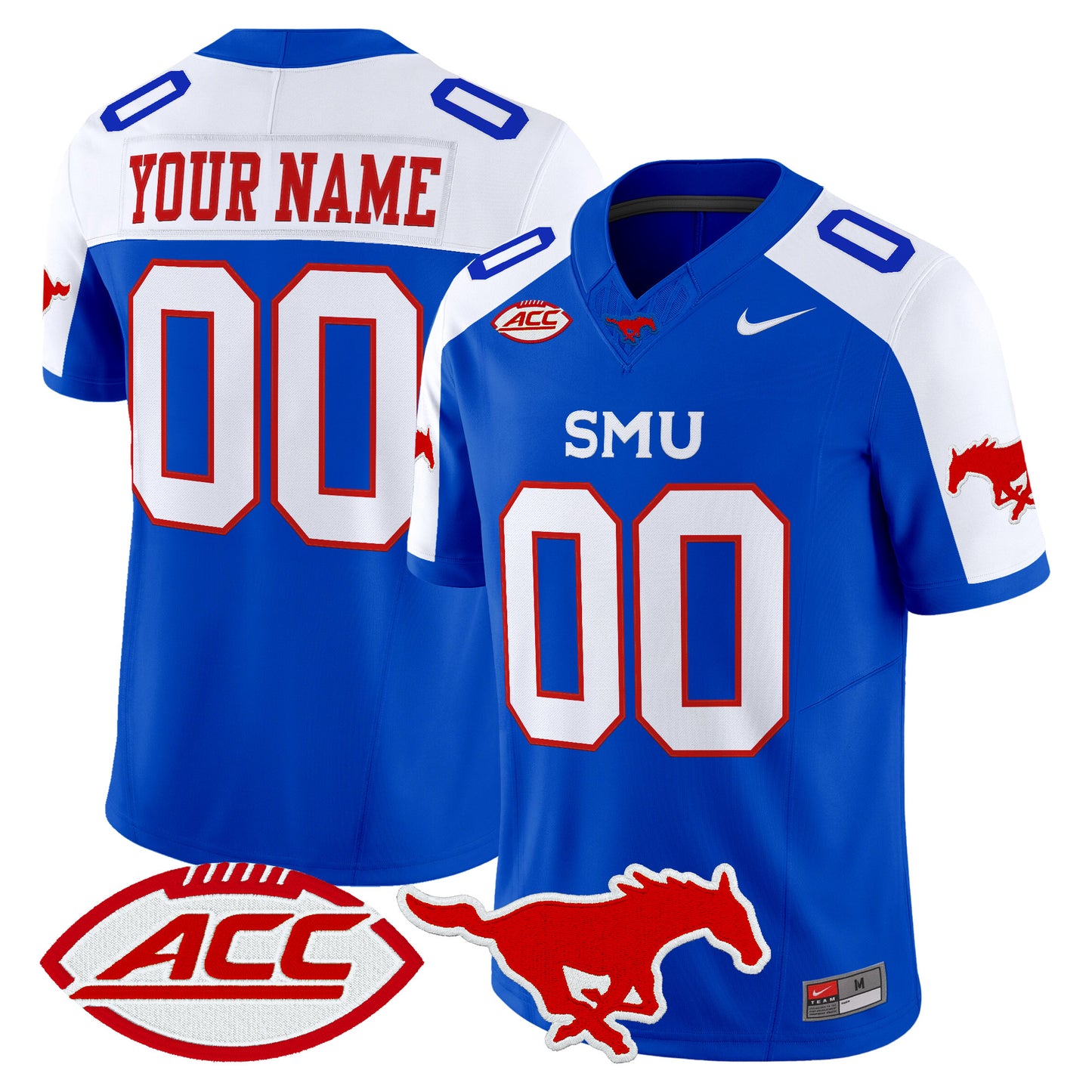 SMU Mustangs 2026 Vapor Limited Custom Jersey - Stitched