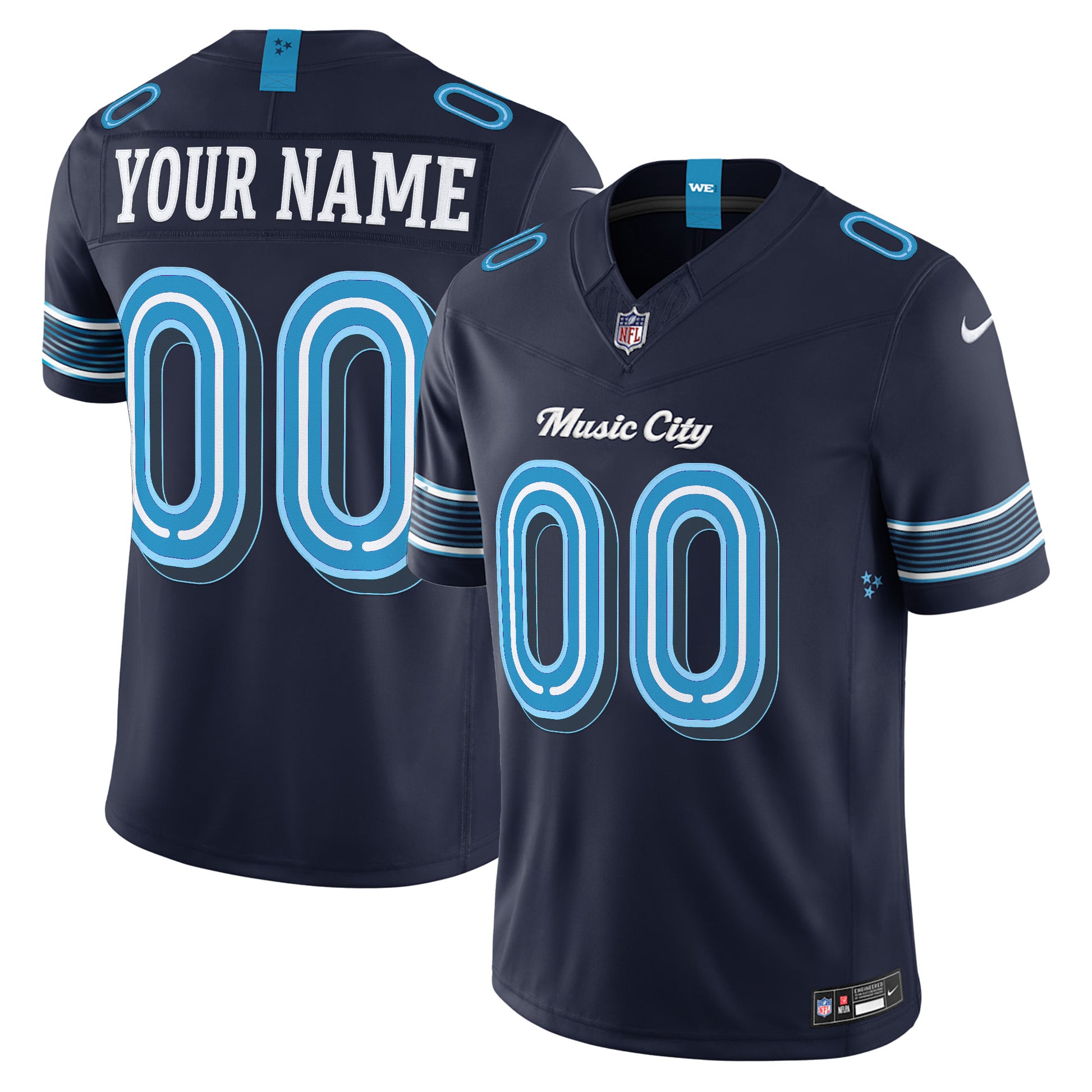 Tennessee Titans 2026 "Rivalries" Vapor Limited Custom Jersey - All Stitched