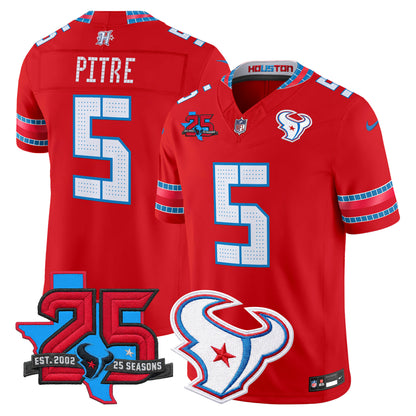 Men's Houston Texans 2026 "Rivalries" Vapor Limited Jersey - 25th Year Anniversary Patch - All Stitched