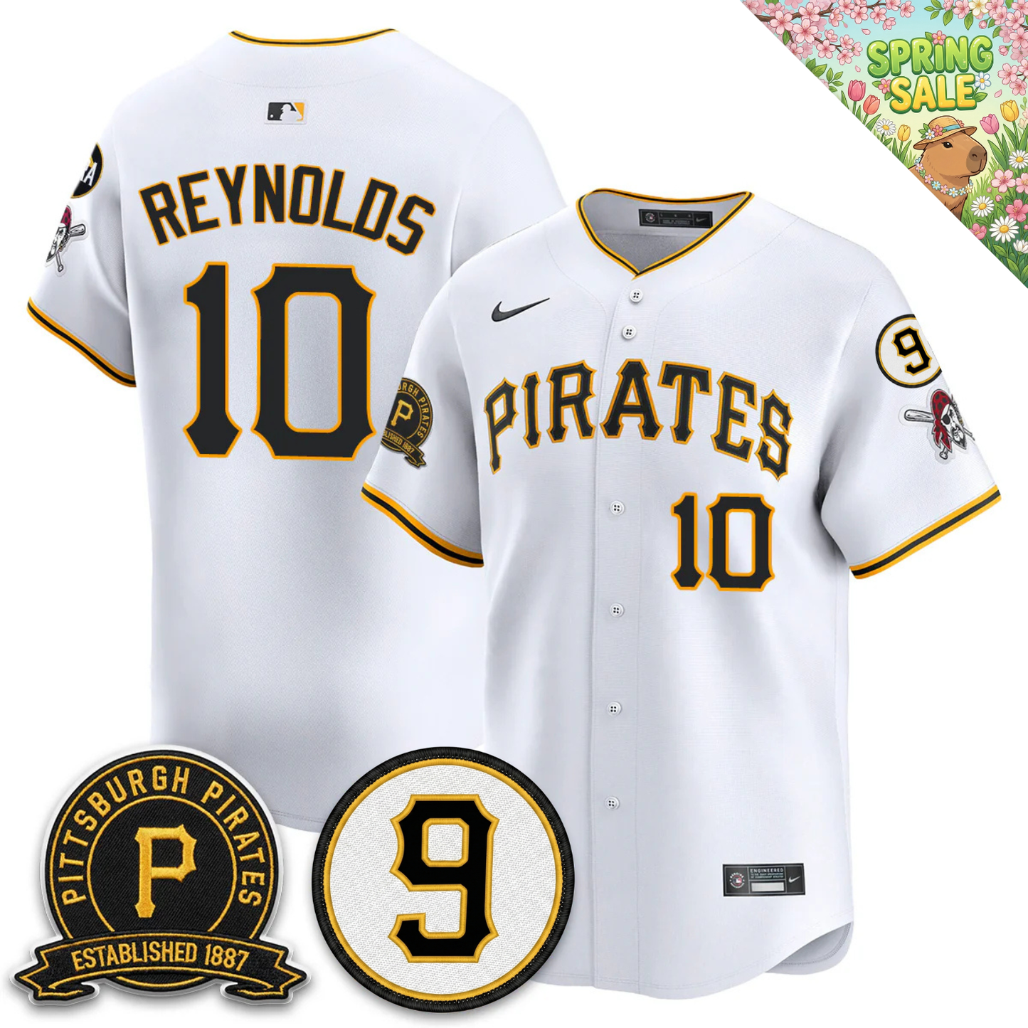 PIT Memories Vapor Limited Jersey - Bill Mazeroski & EST 1887 Patch - All Stitched