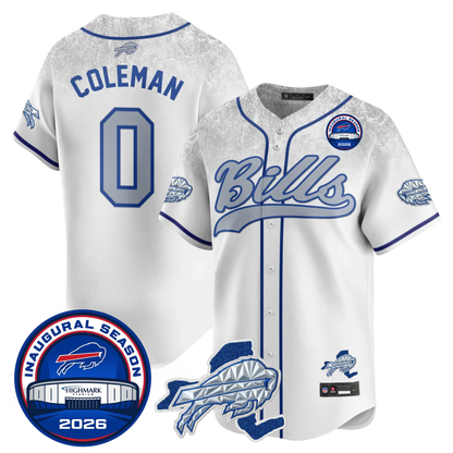 BUF 2025 Inaugural Season Patch Vapor Baseball Jersey - Stitched