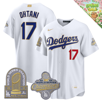 LAD "Gold Collection" Premier Limited Jersey - 9X World Series Champions - All Stitched