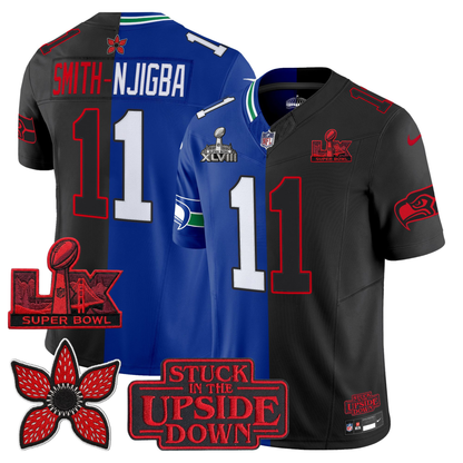 SEA 'Upside Down Edition' 2X Champs Patches Vapor Limited Jersey - Stitched