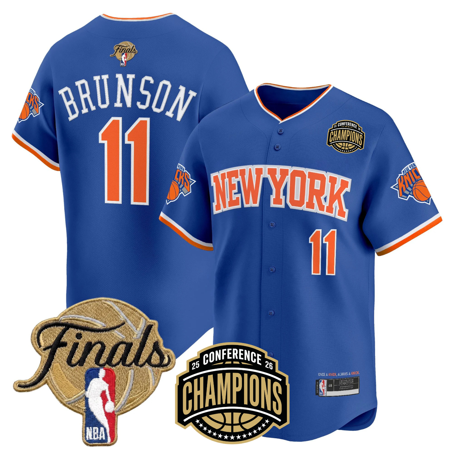 NYK 2026 Finals Vapor Baseball Gold Jersey - All Stitched