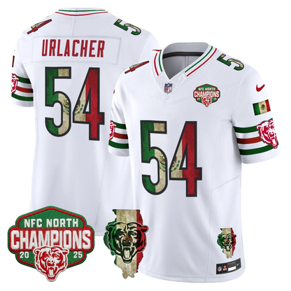 CHI Mexico NFC North Champions 2025 Patch Limited Jersey - Stitched