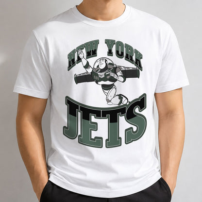 New York Jets x Gang Green Edition One Side Printed T-Shirt