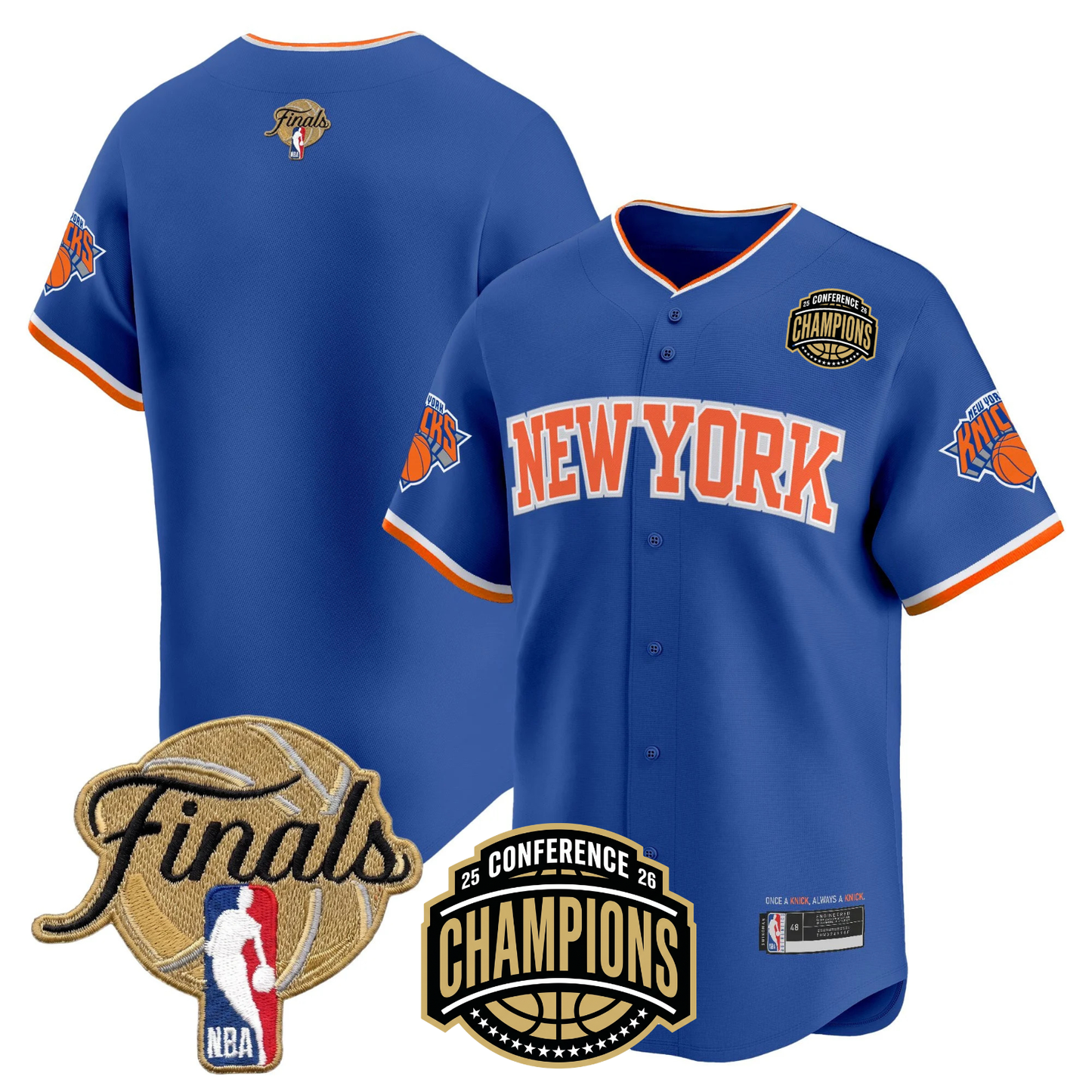 NYK 2026 Finals Vapor Baseball Gold Jersey - All Stitched