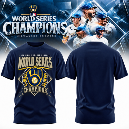 MIL World Series Champions One Side T-Shirt - Printed V9