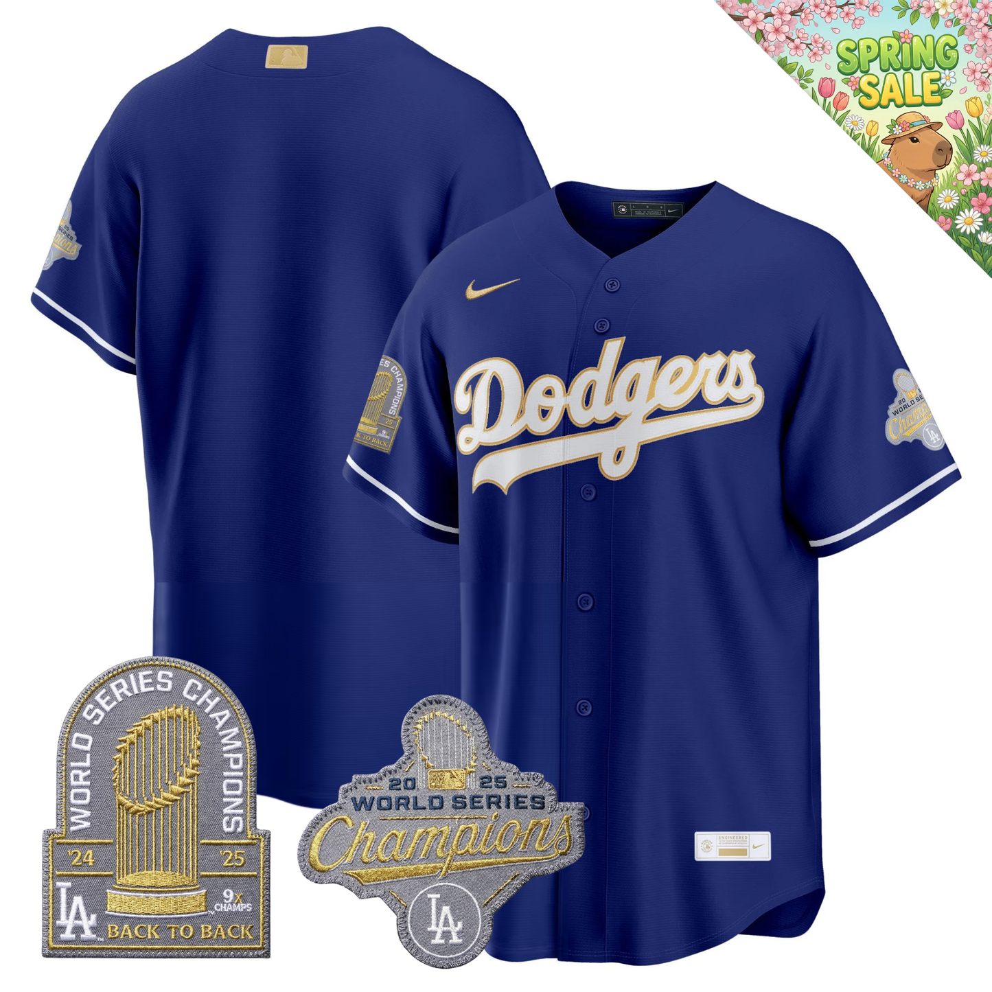 LAD "Gold Collection" Premier Limited Jersey - 9X World Series Champions - All Stitched