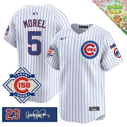 CHC 150th Anniversary & 'Ryne Sandberg Tribute' Patch Vapor Premier Limited Jersey - All Stitched