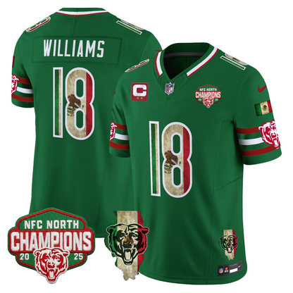 CHI Mexico NFC North Champions 2025 Patch Limited Jersey - Stitched