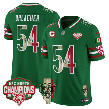 CHI Mexico NFC North Champions 2025 Patch Limited Jersey - Stitched
