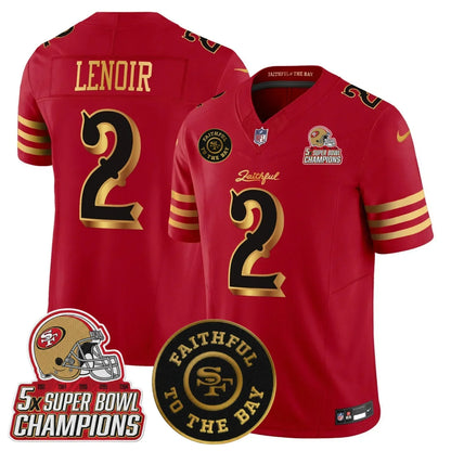 SF 2025 “Rivalries” 5x Champions & Faithful To The Bay Patch Vapor Limited Jersey - All Stitched