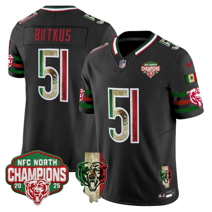 CHI Mexico NFC North Champions 2025 Patch Limited Jersey - Stitched
