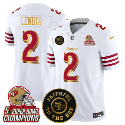 SF 2025 “Rivalries” 5x Champions & Faithful To The Bay Patch Vapor Limited Jersey - All Stitched