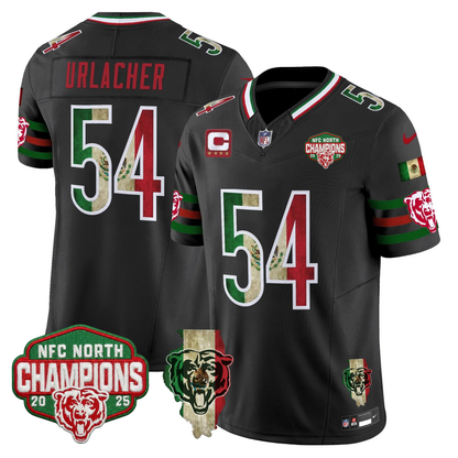 CHI Mexico NFC North Champions 2025 Patch Limited Jersey - Stitched
